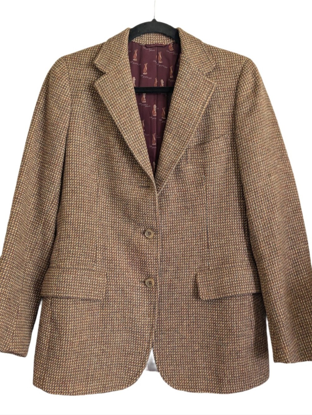 RARE Vintage Norman Hilton X Rush Wilson  Doleful Hound Snooty Fox Blazer 10(S)